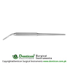 Scalpel Handle No. 3 Solid, Round, Angled Stainless Steel, 14 cm - 5 1/2"